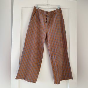 Saint Geraldine | Marshall Pant | Blue/Orange Checkered | Large